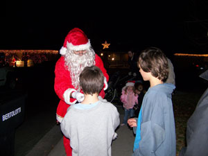 Santa at Christmas Tree Lane